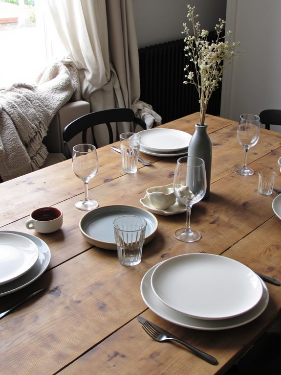 elegant minimalist tableware selection