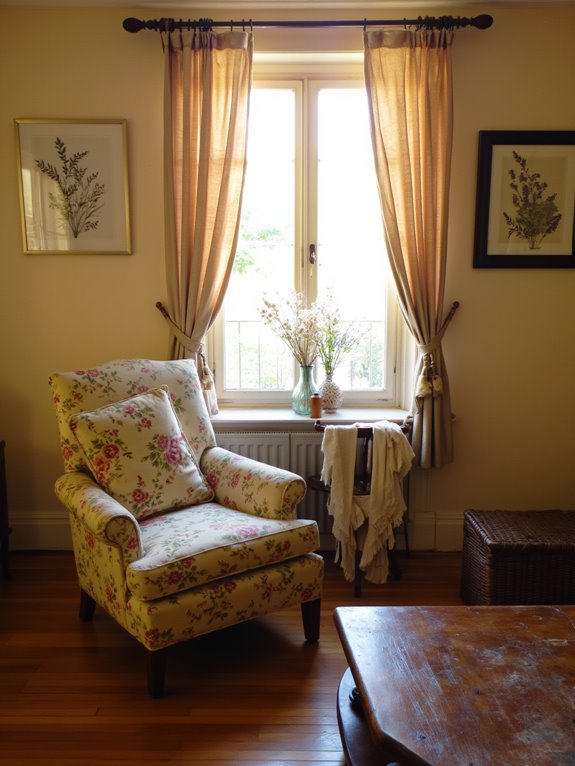 elegant soft flowing curtains