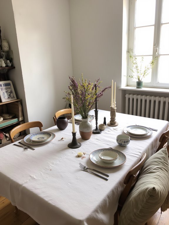 elegant tableware and ambiance