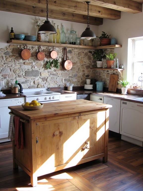 elevate rustic kitchen textures