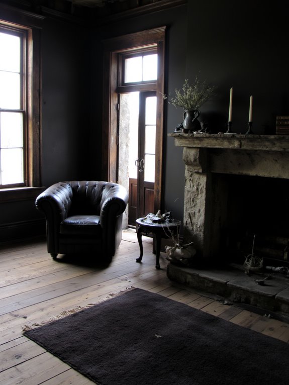 enhance architecture with dark tones