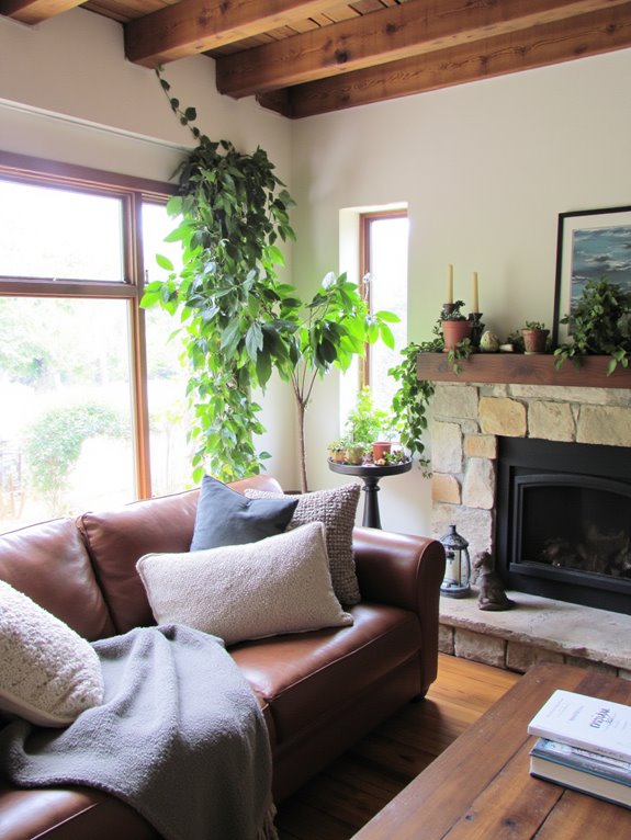 enhance atmosphere with greenery