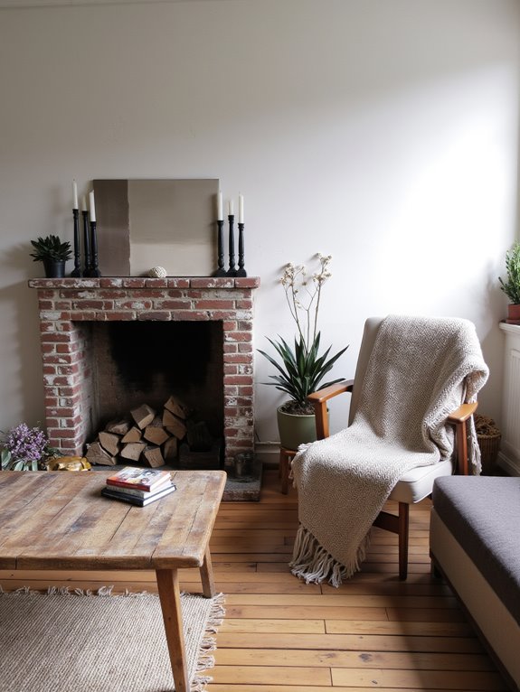 enhance fireplace focal point