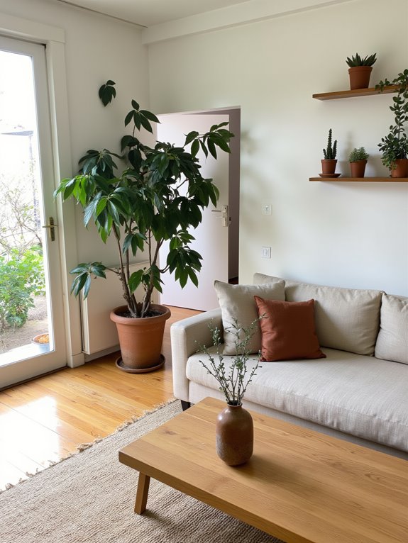 enhance space with greenery