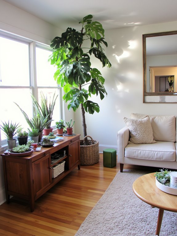 enhance space with plants
