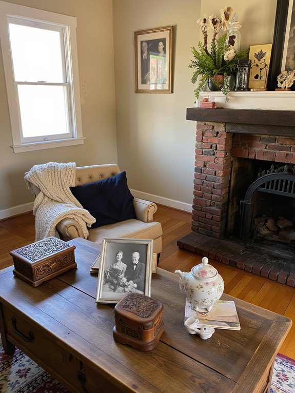 family heirlooms enhance decor