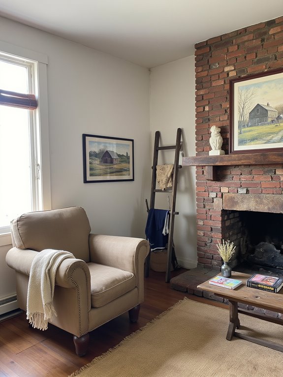 farm inspired artwork enhances decor