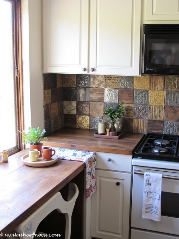 farmhouse backsplash unique touches