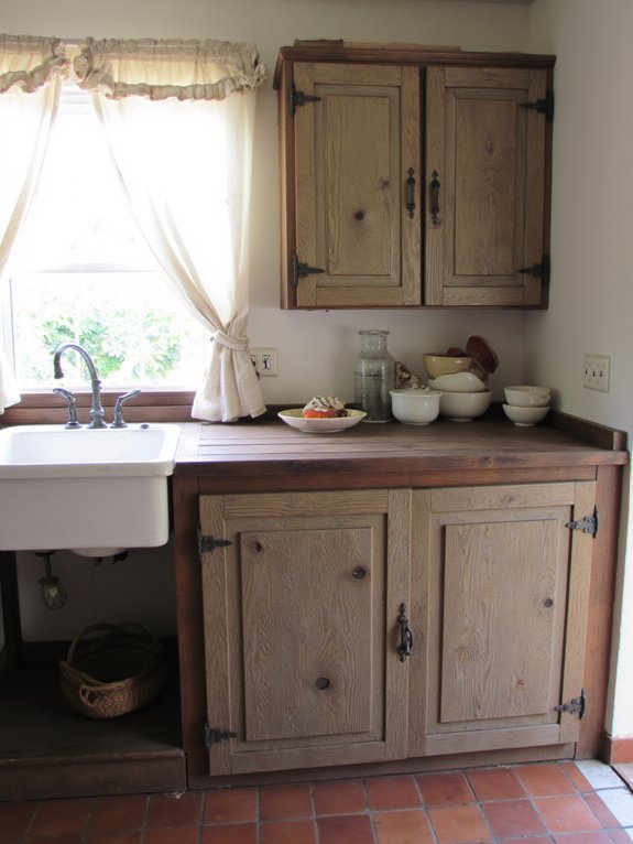 farmhouse cabinets for authenticity