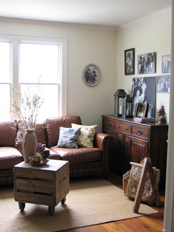 farmhouse decor with accessories