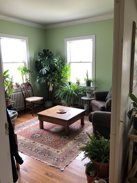 farmhouse greenery enhances ambiance