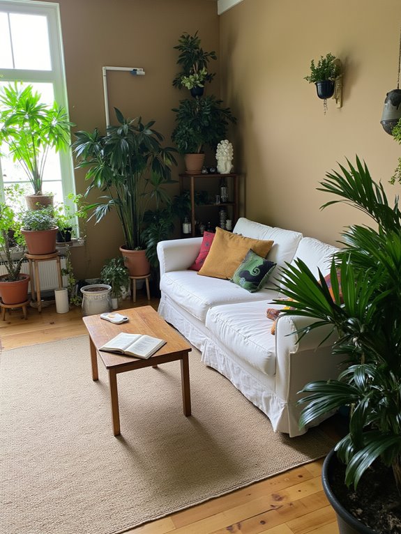 fresh atmosphere with plants