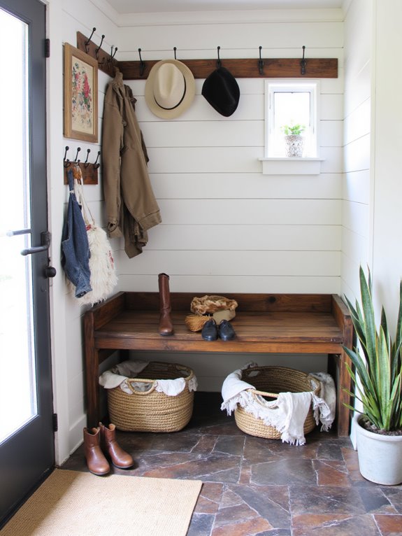 functional and organized entryway