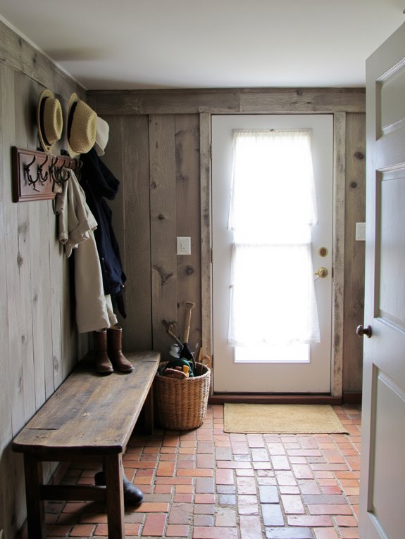 functional cozy mudroom design