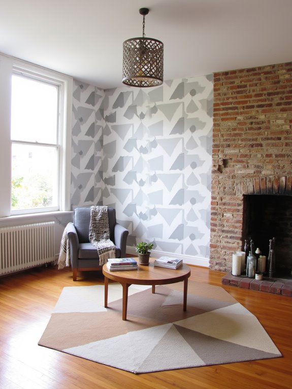 geometric patterns enhance decor