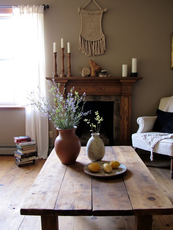 handcrafted decor adds authenticity