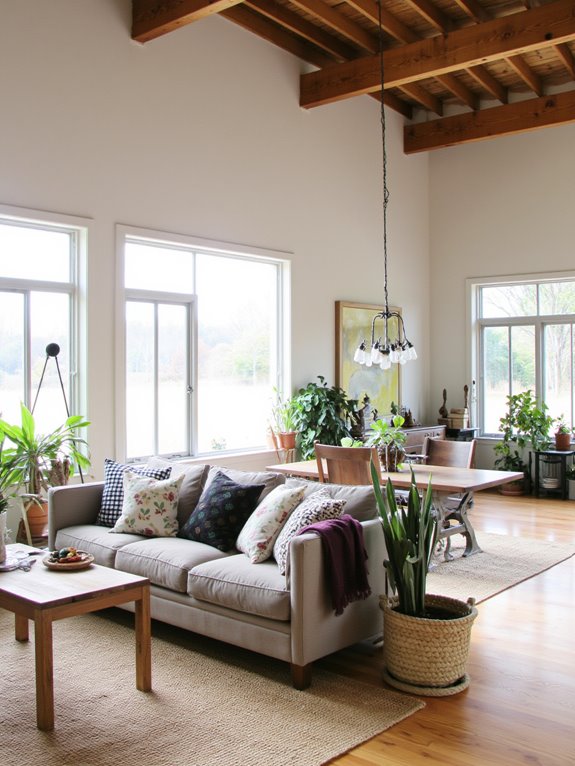 high ceilings create spaciousness