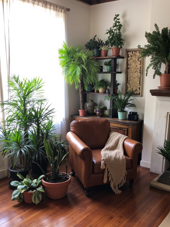 indoor plants enhance tranquility