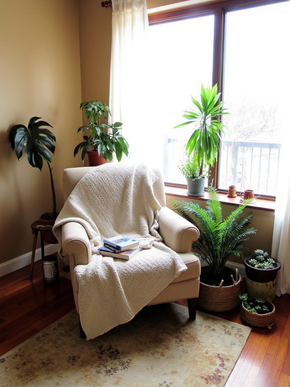 indoor plants enhance tranquility