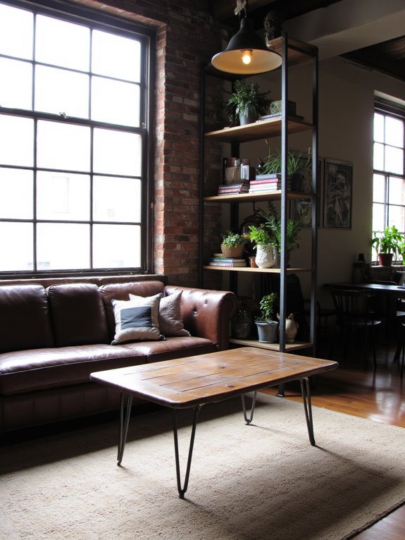 industrial metal and wood