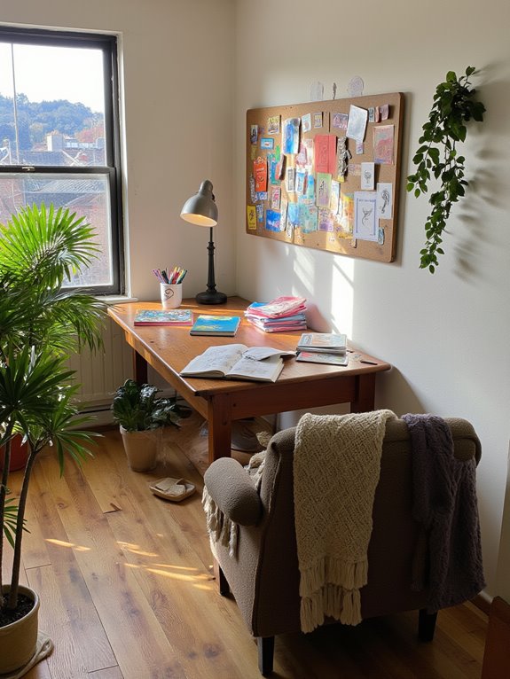 inspiring and organized workspace