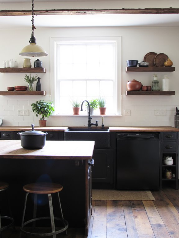 integrating dark wood accents