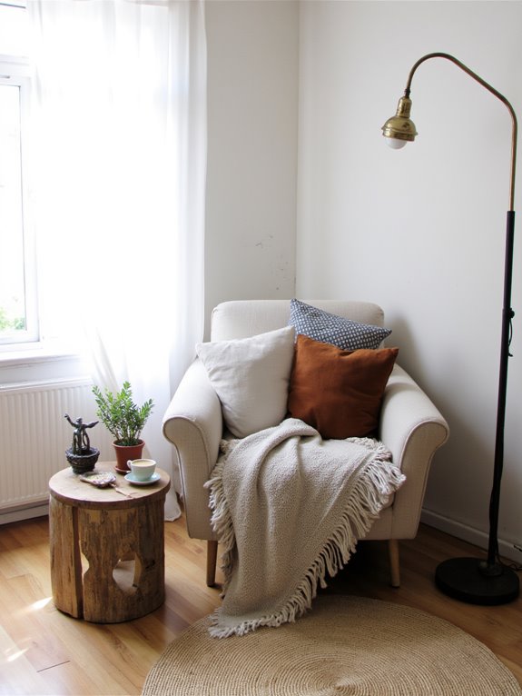 inviting corners with textiles