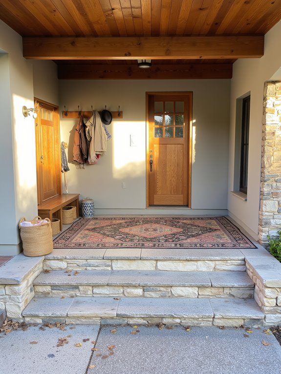 inviting entryway with functionality