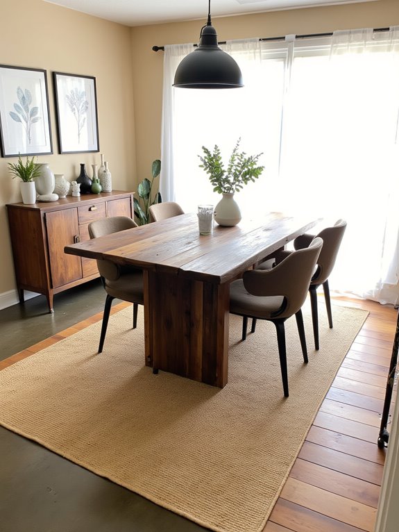 inviting farmhouse dining design