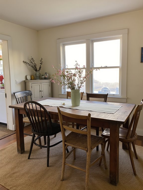 inviting farmhouse dining space