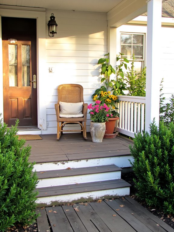 inviting farmhouse front porches