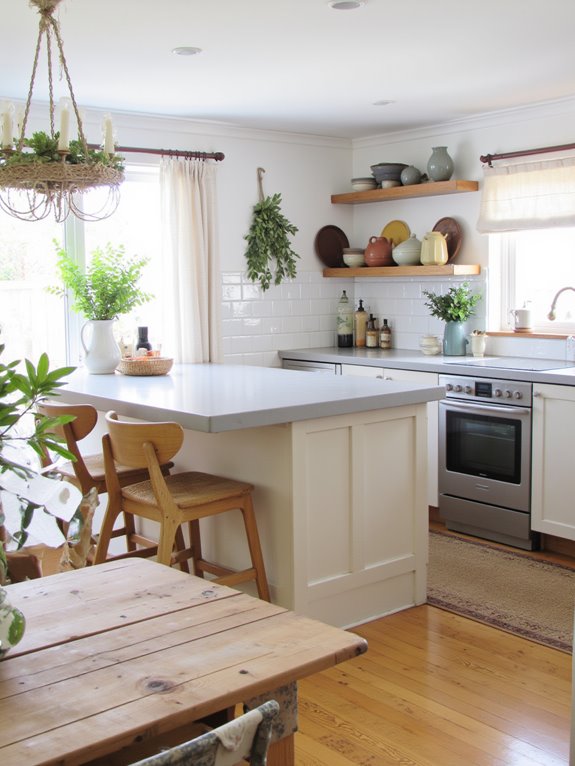 inviting neutral kitchen ambiance