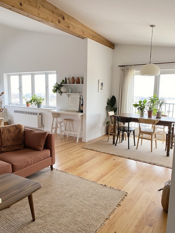 inviting nordic open concept design