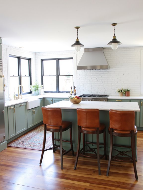 inviting rustic farmhouse kitchen
