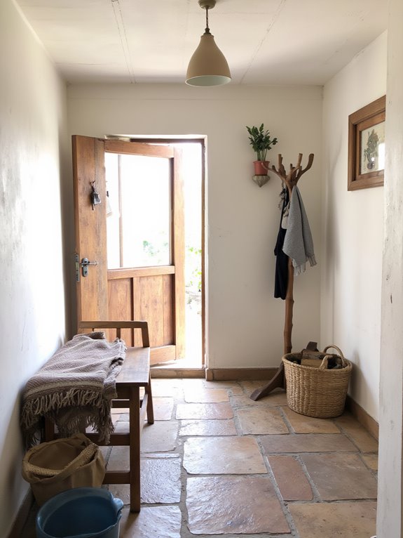inviting scandinavian farmhouse entryway