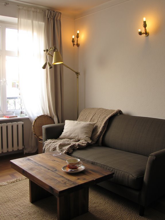 layered lighting for coziness