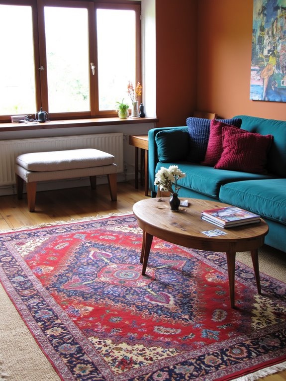 layered rugs enhance spaces