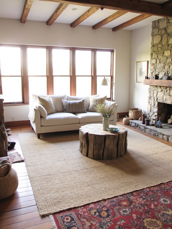 layered rugs for comfort
