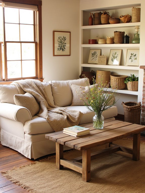 layering natural fiber textures