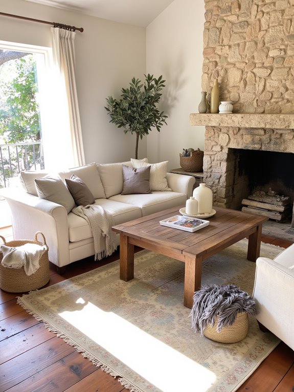 layering soft neutral tones