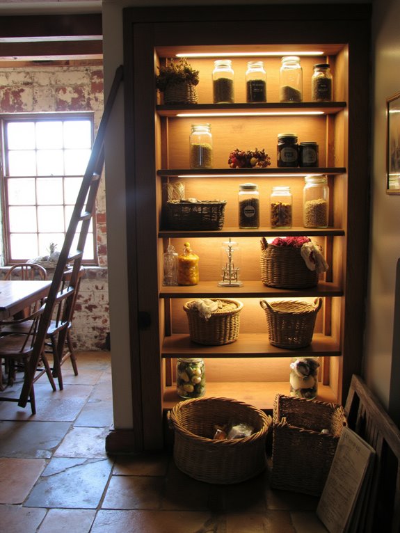 led lighting transforms pantry