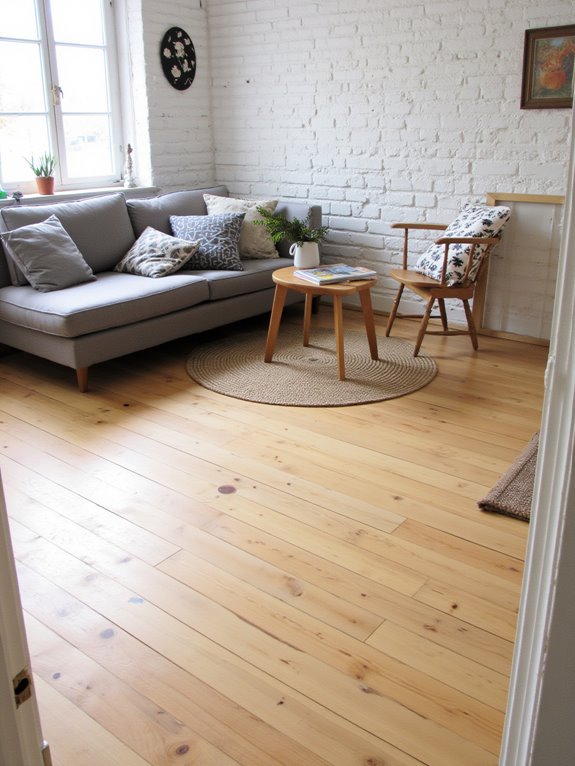 light wood floors brighten spaces