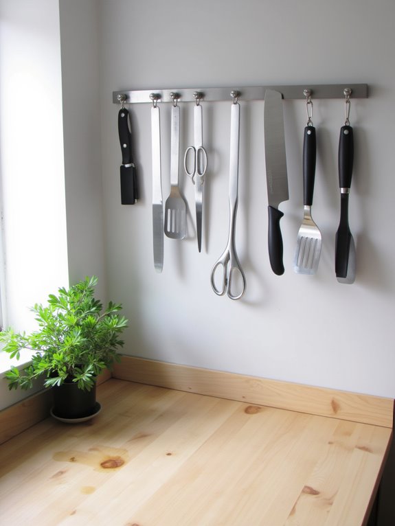 magnetic strips for organization