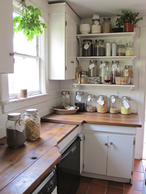 mason jars for organization