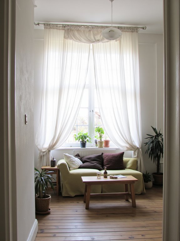 maximize sunlight with curtains