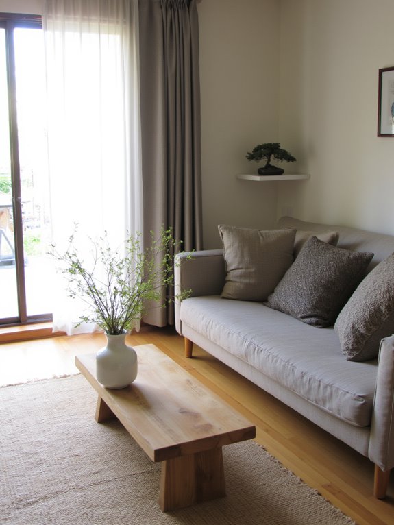 minimalism enhances japandi design