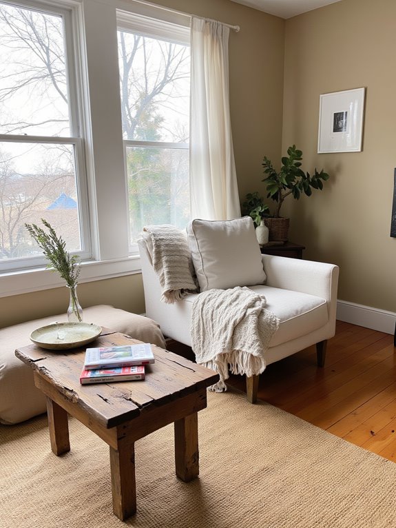 minimalist farmhouse decor serenity