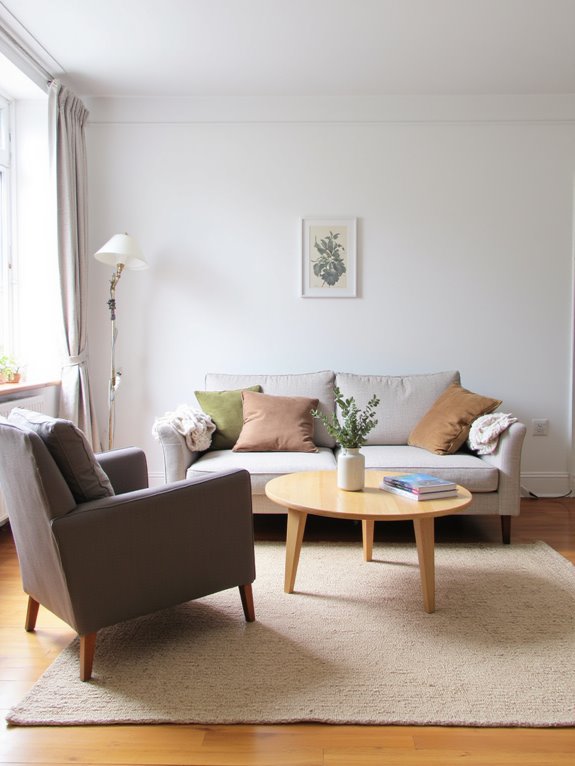 minimalist scandi living room