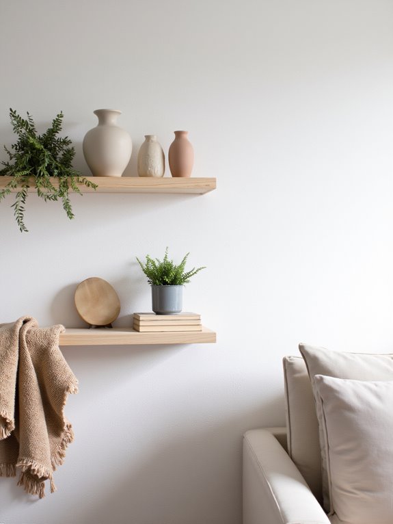 minimalist shelf styling tips