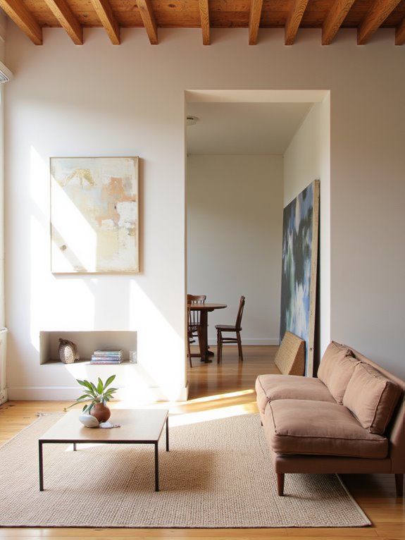 minimalist spacious living design